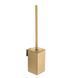 Ёршик для унитаза VBI Quadro brushed gold VBI-040122BG, Золотой