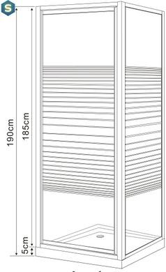 Душевая кабина Eger Frida 90x90см без поддона 599-151/1, Белый, другой