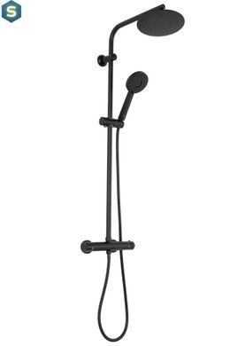 Душовя система Rea Bliss з термостатом black REA-P8804, Черный матовый