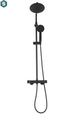 Душовя система Rea Bliss з термостатом black REA-P8804, Черный матовый