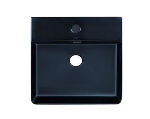 Умывальник Qtap Nando LT 500х420х130 Black matt QT12116146AMB, Черный матовый