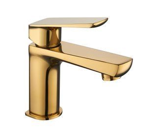Смеситель для умывальника Topaz Lexi TL- 21201-H57-AU, Золотой