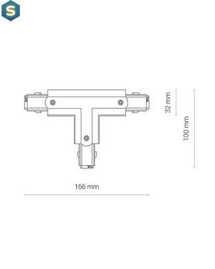З'єднувач Nowodvorski 8703 Ctls Power T Connector Right 2 T-r2 Wh