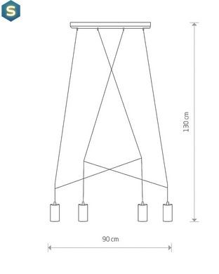 Люстра Nowodvorski 7957 Imbria GU10 4x10W IP20 Bl