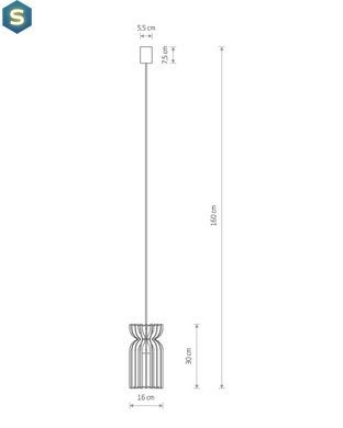 Подвесной светильник Nowodvorski 10574 Kymi B E27 1x25W IP20 Bl