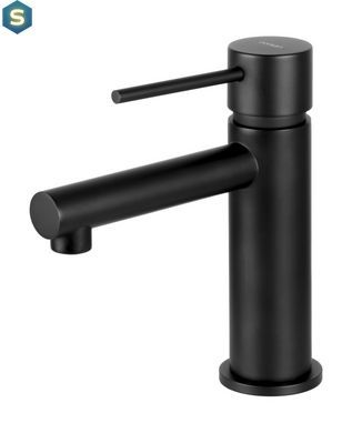 Змішувач для умивальника для раковини Corsan Lugo black mat низький CMB7511BL, Черный матовый