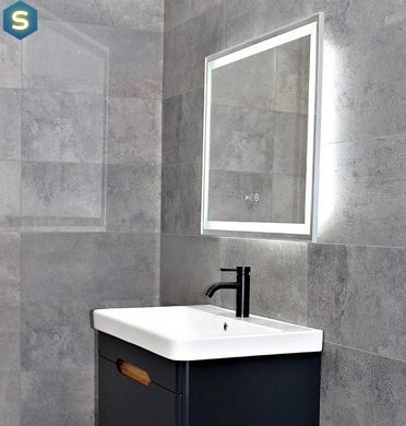 Дзеркало Dusel DE-M0061S1 Silver 75x100 см, Каппучино