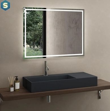 Умивальник Rea Archi 90 black matt накладний підвісний REA-U4304, Черный матовый