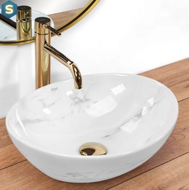 Умывальник Rea Sofia Nature marble накладной мрамор REA-U6605, Мрамор