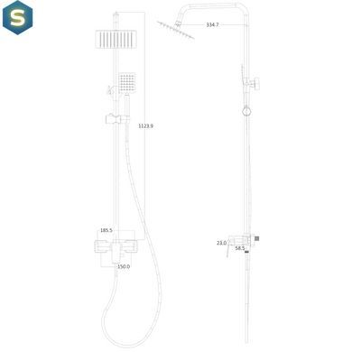 Душевая система Globus Lux Bonn GLB-0005N, Хром
