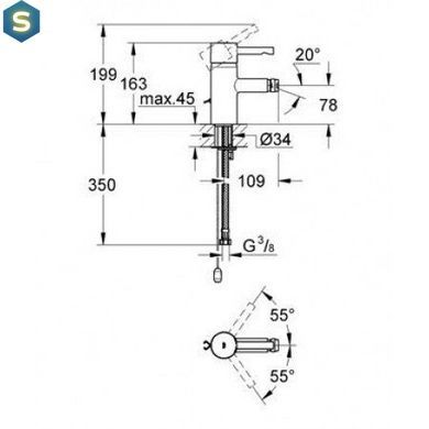 Смеситель для биде Grohe Essence 33623000