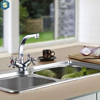 Смеситель для кухни Wezer TLD4-827, хром, Хром