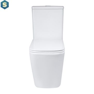 Унитаз напольный Qtap Tern Ultra Quiet безободковый с сиденьем Soft-Close QT17222175AUQ1W White, Белый