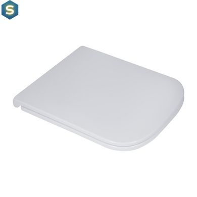 Унитаз напольный Qtap Tern Ultra Quiet безободковый с сиденьем Soft-Close QT17222175AUQ1W White, Белый