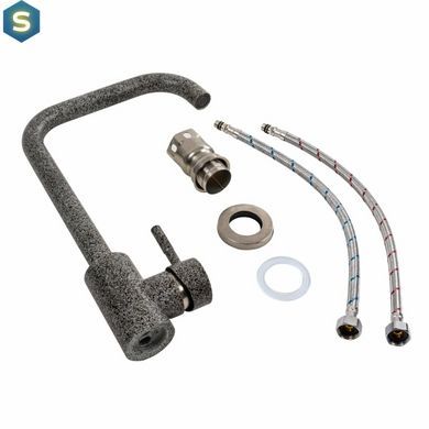 Змішувач для кухні Platinum NS02B (3008B) мікс, Графит