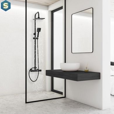 Душевая система Yoka Flova 20 black BP.FLOVA 20 BLK, Черный матовый