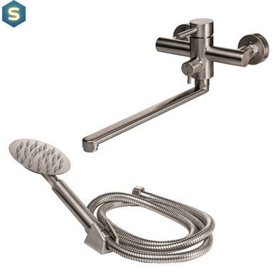 Змішувач для ванни Globus Lux Alpen SBT1-208, Графитовый хром