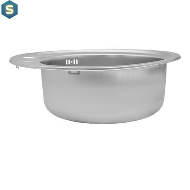 Кухонна мийка Kroner KRP Satin-490 (0,8 мм) CV022766, Satin