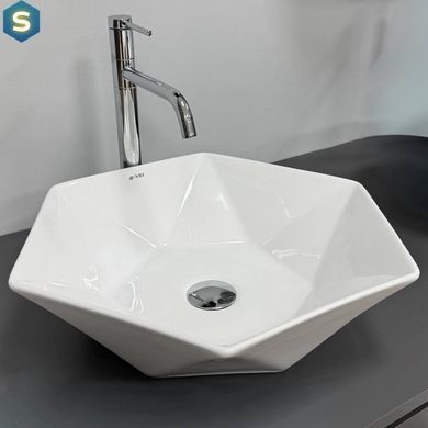 Умывальник VBI Rocazzo white накладной VBI-012624, Белый