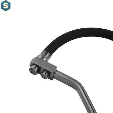 Змішувач для кухні з підключенням до фільтра Kroner KRP Edelstahl Klassisch - PVD03817BLK, Графит
