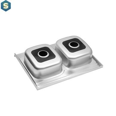 Кухонна мийка Kroner KRP Satin-6080Z (0,8 мм) CV022827, Satin