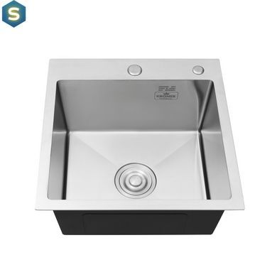 Кухонная мойка Kroner KRP Geb&uuml;rstet - 4545HM (3.0/1.0 мм) CV033855, Нержавеющая сталь