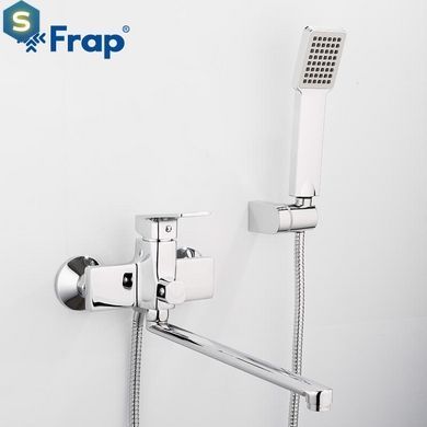 Смеситель для ванны длинный гусак &Oslash;35 Frap 1/10 F2246, Хром