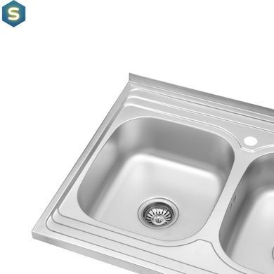 Кухонна мийка Kroner KRP Satin-6080Z (0,8 мм) CV022827, Satin