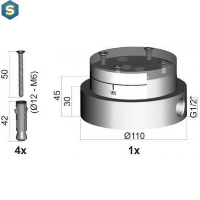 Смеситель для умывальника напольный Paffoni Light LIG 031 NO, Черный матовый