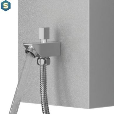 Душова панель Corsan Alto silver з виливом A017MSLW, Каппучино