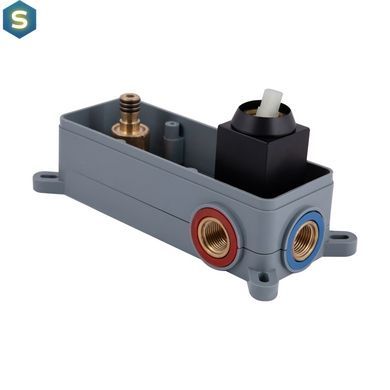 Смеситель для умывальника Qtap Gemini скрытого монтажа QTGEM273BLM45694 Black matt, Черный матовый