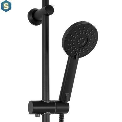Душовя система Rea Bliss з термостатом black REA-P8804, Черный матовый