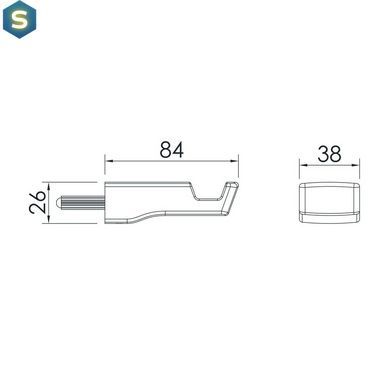 Крючок Imprese Grafiky ZMK041807210, Черный матовый