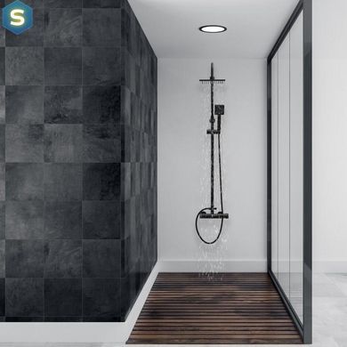 Душевая система Yoka Flova 20 black BP.FLOVA 20 BLK, Черный матовый