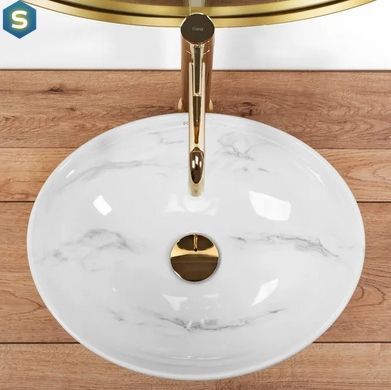 Умывальник Rea Sofia Nature marble накладной мрамор REA-U6605, Мрамор