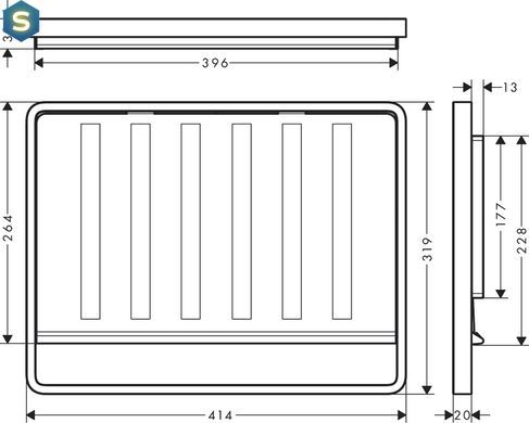 Сушка кухонна Hansgrohe F17 мобільна Stainless Steel 40962800