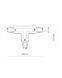 З'єднувач Nowodvorski 8703 Ctls Power T Connector Right 2 T-r2 Wh