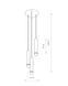 Подвесной светильник Nowodvorski 7855 Baton E27 3x10W IP20 Bl