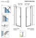 Душові двері Radaway Fuenta New DWJ 90 см 384013-01-01L
