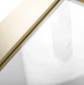 Душова стінка Rea Aero 90 brushed gold REA-K4700, прозорий, золотий