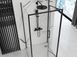 Душова кабіна Rea Rapid Fold 90x90 black пристінна REA-KPL-09914, Черный матовый, Універсальна, прозорий, чорний матовий