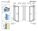 Душевая кабина Radaway Arta KDJ II 140x110 386457-03-01L+386046-03-01L+386023-03-01