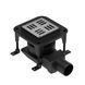 Душевой трап Waterway Spot X 10х10 WSX100001N2 чорний