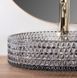 Умивальник Rea Cristal 39 grey накладний REA-U8880, Прозрачный