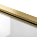 Душова стінка Rea Aero 90 brushed gold REA-K4700, прозорий, золотий
