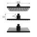 Душевая система Yoka Flova 20 black BP.FLOVA 20 BLK, Черный матовый