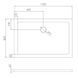 Душовий піддон Volle Benita 120x80x5 см PUF white 1017.073120, Білий, білий