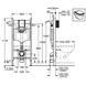 Grohe Rapid SL в сборе, для подвесного унитаза (кнопка Skate Cosmopolitan) (3873200A)