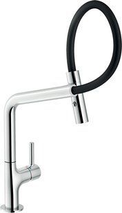 Змішувач для кухні Nobili Lamp, лійка з ручним душем на магніті, хром MP119400CR, Хром