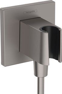 Шлангове під'єднання Hansgrohe FixFit Porter E з тримачем Brushed Black Chrome 26889340